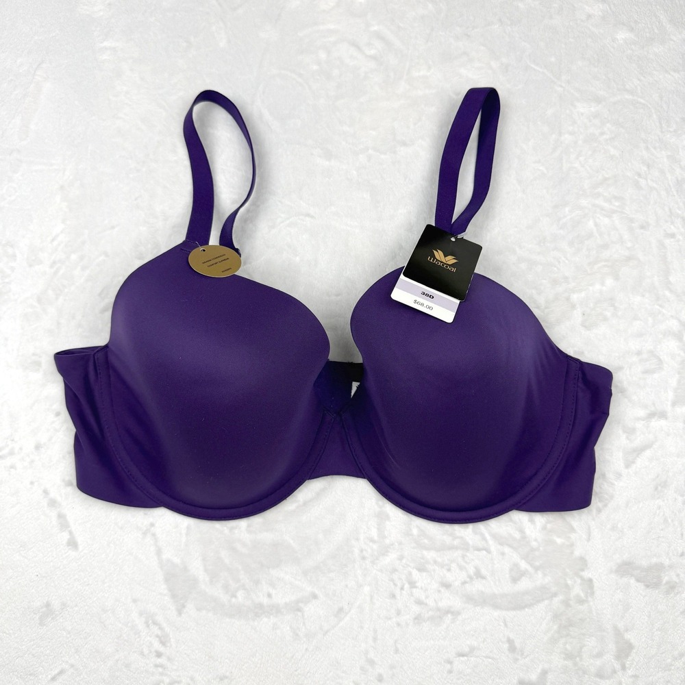 NWT Wacoal Comfort First T-Shirt Underwire Bra 38D Purple Seamless Mid Coverage - Picture 8 of 8